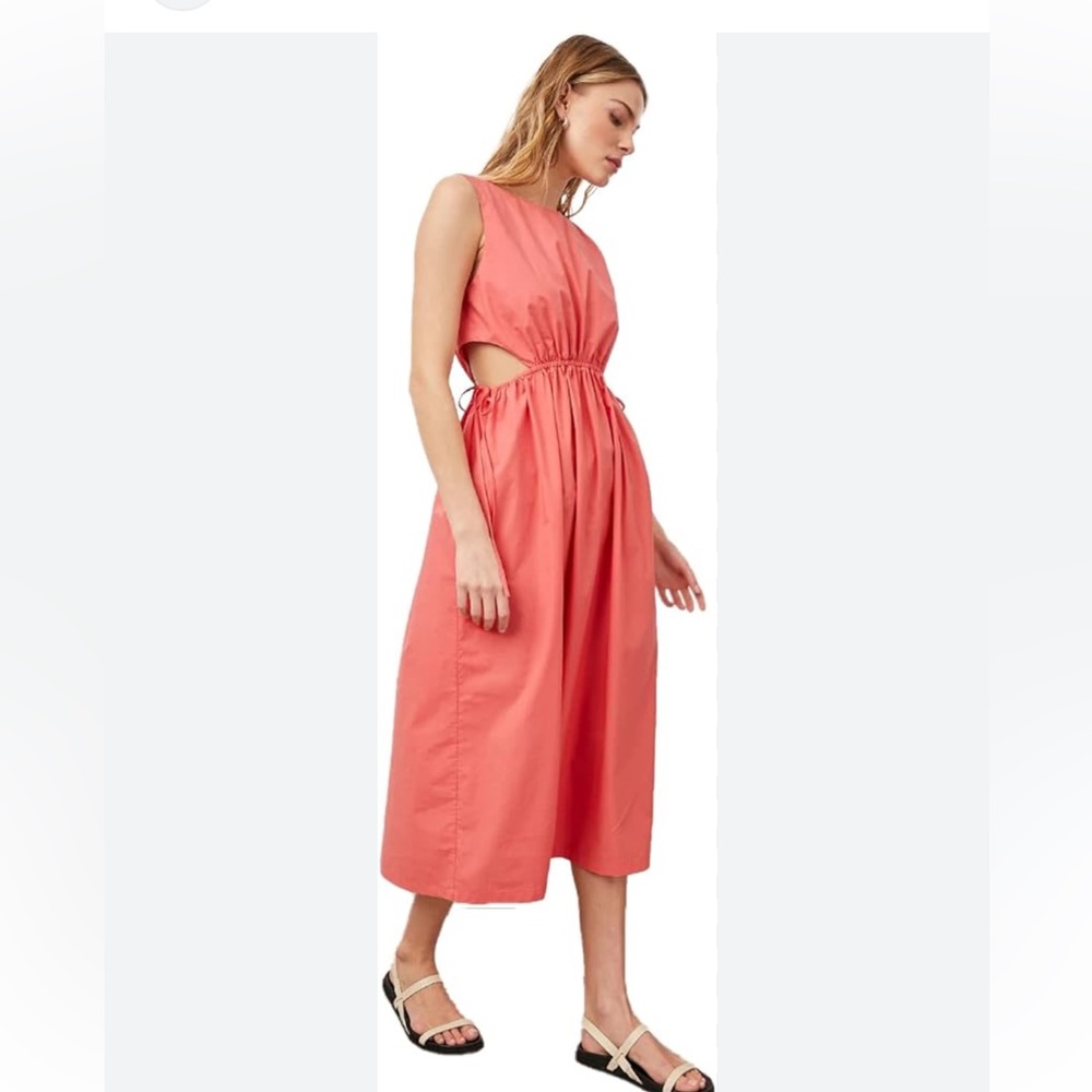 NWOT Rails Yvette Midi Dress Spiced Coral